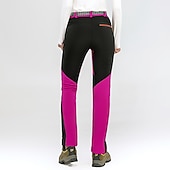 cheap Bottoms-Women&#039;s Hiking Pants Trousers Fleece Lined Pants Softshell Pants Winter Outdoor Waterproof Windproof Thermal Warm Elastic Waist Fashion Bottoms Blue Red Skiing Camping Ski / Snowboard