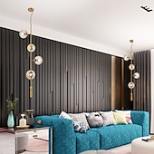 economico Modello a globo-4 6 teste lampada a sospensione oro stile nordico globo personalità bar lampada da tavolo moderna semplice fagiolo magico striscia di vetro decorazione natalizia ac220v ac110v