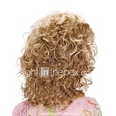 voordelige oudere pruik-synthetische pruik hathaway middendeel pruik blonde gouden krullende pruik lang haar met pony synthetisch haar 12 inch vrouwen synthetisch sexy dame kapsel