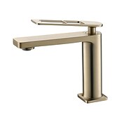 cheap Classical-Single Handle Bathroom Faucet, Painted Finishes/Electroplated/Chrome One Hole Centerset, Brass Bathroom Sink Faucet with Hollow Handle