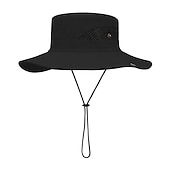 economico Copricapo da esterno-Cappello Per uomo Cappello da sole Cappello a secchiello Cappello da escursionismo Antivento Traspirante Asciugatura Rapida per Pesca Arrampicata Spiaggia Tinta unica Seta Estate Primavera Autunno