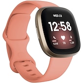 お買い得  Fitbitウォッチバンド-時計バンド のために Fitbit Versa 3 Sense シリコーン 置換 ストラップ 高通気性 スポーツバンド リストバンド
