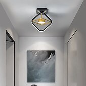 cheap Ceiling Lights-24cm LED Ceiling Light Modern Nordic Round Square Geometric Shapes Porch Light Corridor Aisle Flush Mount Lights Metal Painted Finishes LED Modern 220-240V