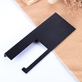 cheap Toilet Paper Holders-Stainless Steel Toilet Paper Holder New Design Tray Paper Roll Holder Bathroom Shelf Wall Mounted Matte Black 1pc