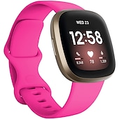 お買い得  Fitbitウォッチバンド-時計バンド のために Fitbit Versa 3 Sense シリコーン 置換 ストラップ 高通気性 スポーツバンド リストバンド