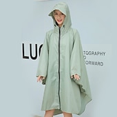cheap Outdoor Jackets-Men&#039;s Women&#039;s Rain Poncho Hiking Raincoat Waterproof Hiking Jacket Summer Outdoor Waterproof Breathable Quick Dry Lightweight Jacket Poncho Top Fishing Climbing Army green (unisex) Matcha