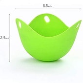 cheap Egg Acc-4pcs Set Silicone Egg Poacher Cook Poach Pods Pan Mould Kitchen Tool Baking Poached Cup
