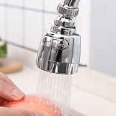 economico Spruzzatori-estensione della testina del rubinetto doccia universale per acqua di rubinetto ugello filtro rotante a risparmio idrico