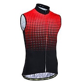 billiga Tröjor för män-Herr Cykeltröja Ärmlös Cykel Tröja med 3 bakfickor Bergscykling Vägcykling Andningsfunktion Mjuk Reflexremsa Bakficka Gul Röd Blå Lutning Polyester sporter Kläder