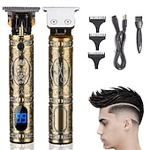 economico Rasatura e depilazione-tagliacapelli per uomo tagliacapelli taglio di capelli professionale cordless zero gap&amp;amp; kit toelettatura per uomo display led ricaricabile