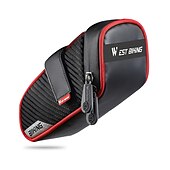 お買い得  自転車用バッグ-1.5 L 自転車用リアバッグ 耐久性 簡単装着 自転車用バッグ PU 自転車用バッグ サイクリングバッグ サイクリング トライアスロン