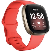 お買い得  Fitbitウォッチバンド-時計バンド のために Fitbit Versa 3 Sense シリコーン 置換 ストラップ 高通気性 スポーツバンド リストバンド
