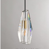 billige Øylys-7 cm led pendel krystall enkelt design nattbordslys moderne kunstnerisk spisestue restaurant bar kobber messing 110-120v 220-240v