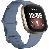 お買い得  Fitbitウォッチバンド-時計バンド のために Fitbit Versa 3 Sense シリコーン 置換 ストラップ 高通気性 スポーツバンド リストバンド