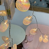 abordables Guirlandes lumineuses à piles-Guirlande lumineuse élégante de 1,5 m à 10 LED pour réception de mariage, lampe de vacances, pour fête de Noël, mariage, décoration intérieure, éclairage blanc chaud, batterie AA