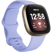 お買い得  Fitbitウォッチバンド-時計バンド のために Fitbit Versa 3 Sense シリコーン 置換 ストラップ 高通気性 スポーツバンド リストバンド