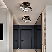 economico Lampade da soffitto con dimmer-1-luce 22,5 cm plafoniera a led moderno stile semplice camera da letto soggiorno personalità creativa forme geometriche dimmerabile portico in metallo nell&#039;illuminazione della porta 18w