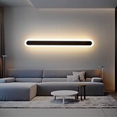 baratos Candeeiros de Parede de interior-Lightinthebox 80cm conduziu luzes de parede lâmpada de parede longa minimalista simples quarto sala de jantar luz de parede acrílica 220-240v 20 w