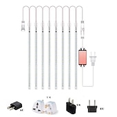 cheap Plug String Lights-4 Packs Falling Rain Lights Meteor Shower Lights Christmas Lights 30cm 32 Tube 576 LEDs Falling Rain Drop Icicle String Lights for Christmas Trees Halloween Decoration Holiday Wedding