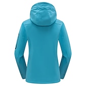 baratos Fleece &amp; Casacos 3 em 1-casaco feminino de caminhada softshell casaco com capuz casaco de lã de inverno impermeável exterior cor sólida térmica quente à prova de vento leve forro de lã casaco impermeável casaco de esqui escalada