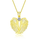 economico Collane-Ciondolo a forma di ali di angelo collana in argento sterling 925 ciondolo con ali da angelo custode collana gioielli regalo per donne per impressionare