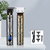 economico Rasatura e depilazione-tagliacapelli per uomo tagliacapelli taglio di capelli professionale cordless zero gap&amp;amp; kit toelettatura per uomo display led ricaricabile