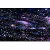 levne Sady přikrývek-Soupravy povlečení na přikrývku s potiskem 3D galaxie povlečení na přikrývku s 1 povlakem na přikrývku nebo přikrývkou， 1 prostěradlo， 2 povlaky na polštář pro manžele/královnu/krále (1 povlak na