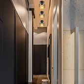 abordables Luminaires de Plafond Simplicité-14cm LED pendentif lumière porche lumière couloir couloir encastré lumières métal noir pays 110-120v 220-240v