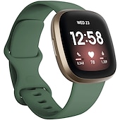 お買い得  Fitbitウォッチバンド-時計バンド のために Fitbit Versa 3 Sense シリコーン 置換 ストラップ 高通気性 スポーツバンド リストバンド