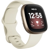 お買い得  Fitbitウォッチバンド-時計バンド のために Fitbit Versa 3 Sense シリコーン 置換 ストラップ 高通気性 スポーツバンド リストバンド