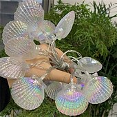 abordables Guirlandes lumineuses à piles-Guirlande lumineuse élégante de 1,5 m à 10 LED pour réception de mariage, lampe de vacances, pour fête de Noël, mariage, décoration intérieure, éclairage blanc chaud, batterie AA