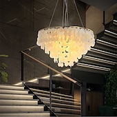economico Lampadari-Lampadario 4 luci 50 cm scocca in metallo finiture verniciate moderno 110-120v / 220-240v