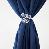 billige Gardintilbehør-mental gardin knyting rygger draperi tiebacks holdbacks moderne metallbladspenne dekorative draperier vindusbehandlinger 1 stk.