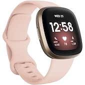 お買い得  Fitbitウォッチバンド-時計バンド のために Fitbit Versa 3 Sense シリコーン 置換 ストラップ 高通気性 スポーツバンド リストバンド