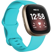 お買い得  Fitbitウォッチバンド-時計バンド のために Fitbit Versa 3 Sense シリコーン 置換 ストラップ 高通気性 スポーツバンド リストバンド