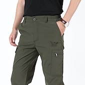 billiga Byxor och shorts-Herr Arbetsbyxor Vattentäta vandringsbyxor Sommar Utomhus Vattentät Ripstop Vindtät Andningsfunktion Byxa Militärbyxor Underdelar Svart Blå Bomull Fiske Camping Klättring M L XL XXL XXXL
