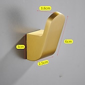 billiga Badrockskrokar-multifunktionsrockkrokar aluminium för badrum och kök väggmonterad ny design 3st