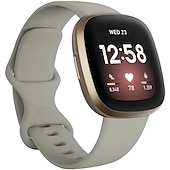 お買い得  Fitbitウォッチバンド-時計バンド のために Fitbit Versa 3 Sense シリコーン 置換 ストラップ 高通気性 スポーツバンド リストバンド