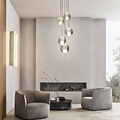 olcso Fürtkialakítású-5 könnyű 10 (4 &quot;) méretű kristály / led medál könnyűfém klaszter króm modern kortárs 90-240v