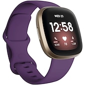 お買い得  Fitbitウォッチバンド-時計バンド のために Fitbit Versa 3 Sense シリコーン 置換 ストラップ 高通気性 スポーツバンド リストバンド