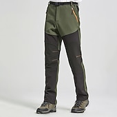 billiga Botten-Herr Softshell-byxor Lappverk Vinter Utomhus Standardpassform Vattentät Vindtät Fleecefoder Andningsfunktion Byxa Svart Armégrön Fiske Klättring Camping / vandring / grottforskning S M L XL XXL