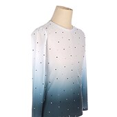 voordelige Schaats Trainingsoutfit-Kunstschaatstopje Voor heren Jongens Schaatsen Outfits Kleding Bovenlichaam Wit Hoge Elasticiteit Opleiding Wedstrijd Kunstschaatskleding Met de hand gemaakt Kristal / Bergkristal Lange mouw