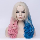 cheap Movie Character Wigs-Cosplay Wig  Wig Witches/Wizard Wig Black and White Wig Cruella Deville Wig Synthetic Wig for Women Halloween Wigs