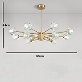 cheap Globe Design-88 cm LED Chandelier Pendant Light Crystal Desgin Gold Flush Mount Lights Metal Electroplated Modern 110-120V 220-240V