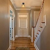 abordables Luminaires de Plafond Simplicité-14cm LED pendentif lumière porche lumière couloir couloir encastré lumières métal noir pays 110-120v 220-240v