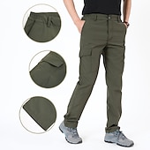 billiga Byxor och shorts-Herr Arbetsbyxor Vattentäta vandringsbyxor Sommar Utomhus Vattentät Ripstop Vindtät Andningsfunktion Byxa Militärbyxor Underdelar Svart Blå Bomull Fiske Camping Klättring M L XL XXL XXXL