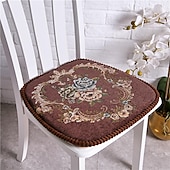 preiswerte Bodenkissen.-Dekorative Wurfkissen, exquisiter Jacquard, einfarbig, europäischer Stil, Prägung, verdicktes Stuhlkissen, Heimbüro-Sitz, Bar, Esszimmerstuhl, Sitzpolster, Garten-Bodenkissen