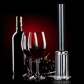 economico Attrezzatura da bar-4 pezzi / set pompa ad aria apribottiglie di vino pressione dell&#039;aria vuoto tappo di vino rosso apri coperchio di birra cavatappi tappi fuori strumento perno in acciaio inossidabile