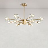 cheap Globe Design-88 cm LED Chandelier Pendant Light Crystal Desgin Gold Flush Mount Lights Metal Electroplated Modern 110-120V 220-240V