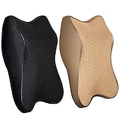 voordelige Auto-hoofd- &amp; rugsteunen-auto nekkussen 3d memory foam hoofdsteun verstelbare auto hoofdsteun kussen reizen nekkussen ondersteuning houder auto-accessoires